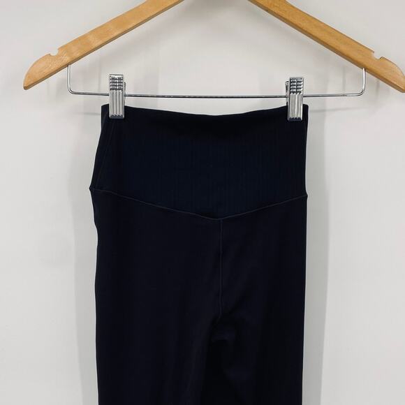 Aerie Offline Flared Leggings Crossover High Waist Black Womens Small - Picture 5 of 8